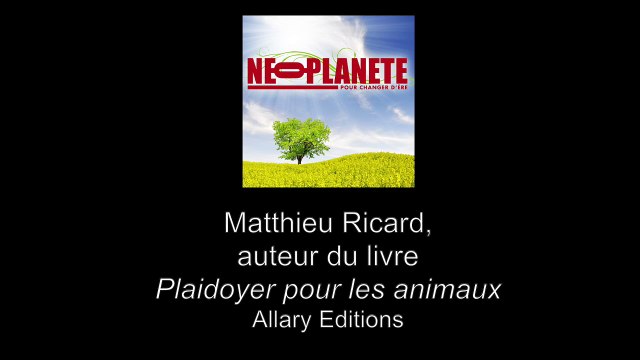 Matthieu Ricard dédicace son livre Plaidoyer pour les animaux à Yolaine de la Bigne