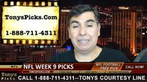 Free NFL Thursday Night Picks Predictions Betting Odds Point Spread Previews 10-30-2014