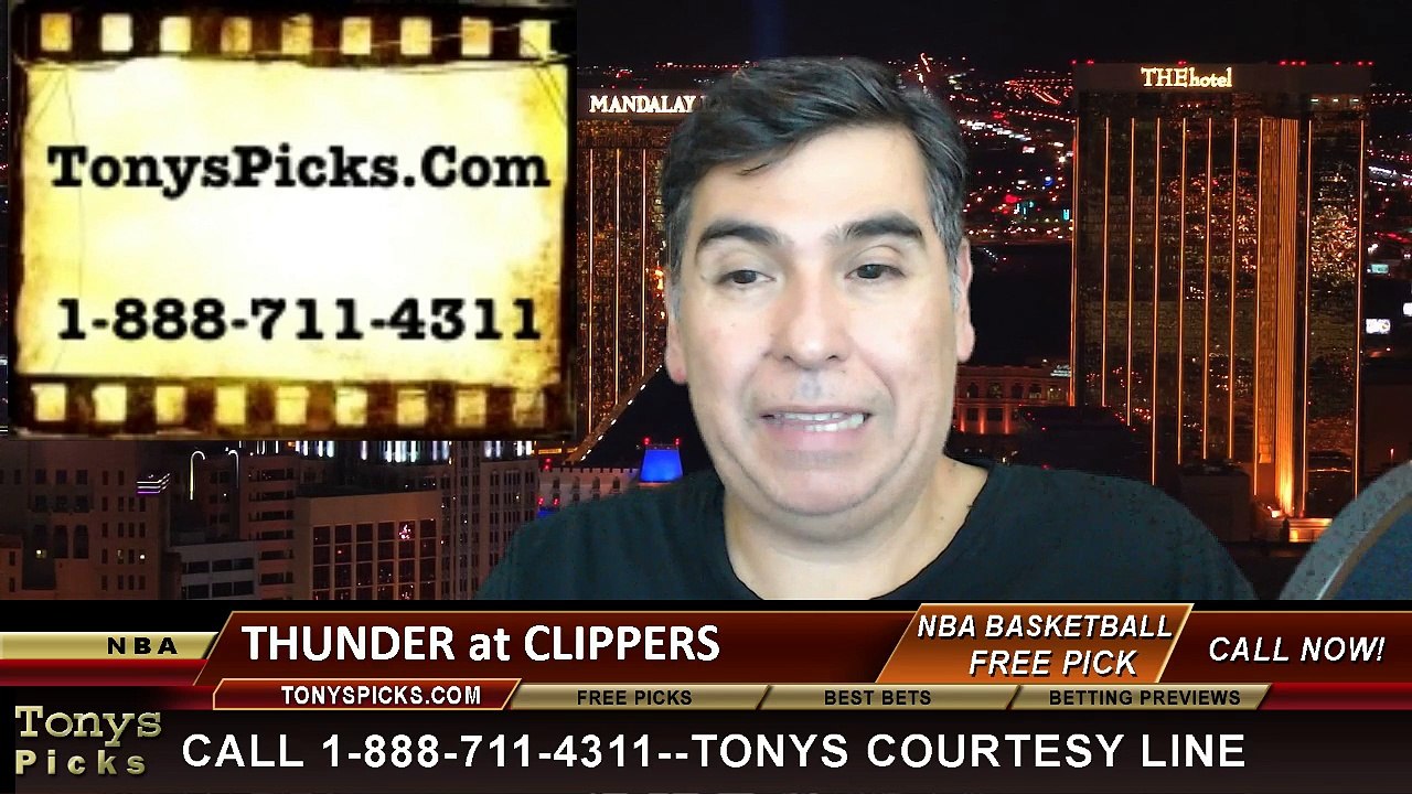 LA Clippers vs. Oklahoma City Thunder Free Pick Prediction NBA Pro Basketball Odds Preview 10-30-2014