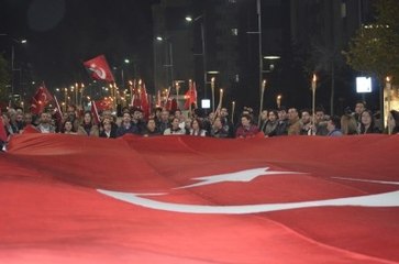 Sivas'ta Cumhuriyet Yürüyüşü Yoğun İlgi Gördü