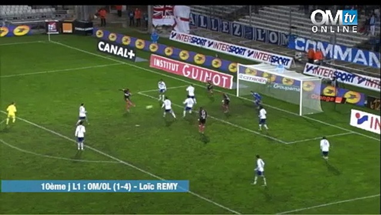 OM 1-4 OL : Le but de Loïc Remy