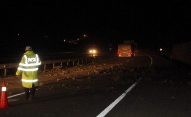 Karabük-Ankara Karayolunda Heyelan