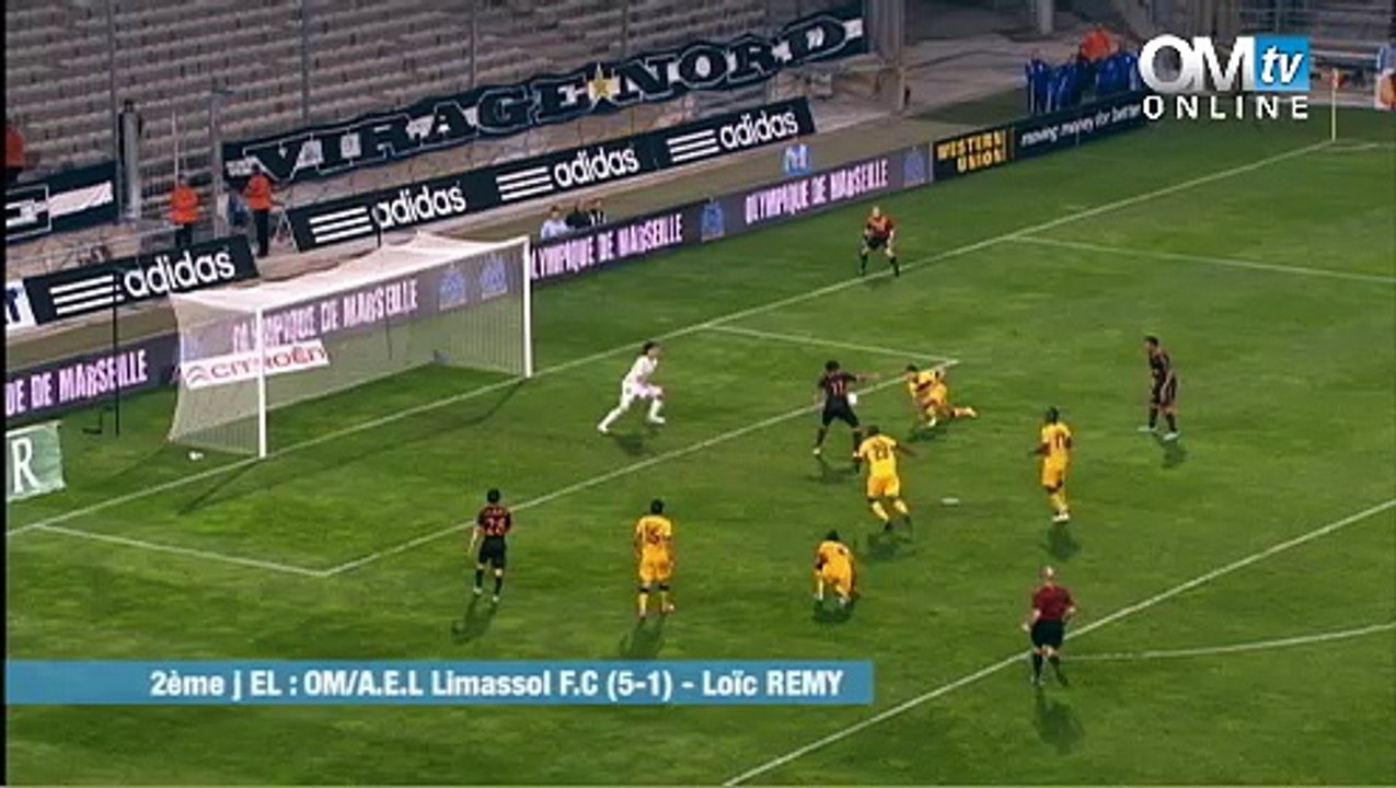 OM 5-1 Limassol :  Le but de Loïc Remy (90e)