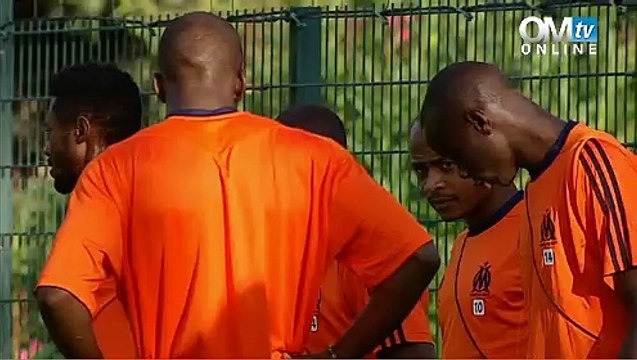 Baup et Mandanda face à la presse avant Limassol