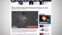 Moon Orbiter Spots A NASA-Made Crater