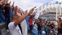 OM 1-0 Evian : Les tifos et le but en virage