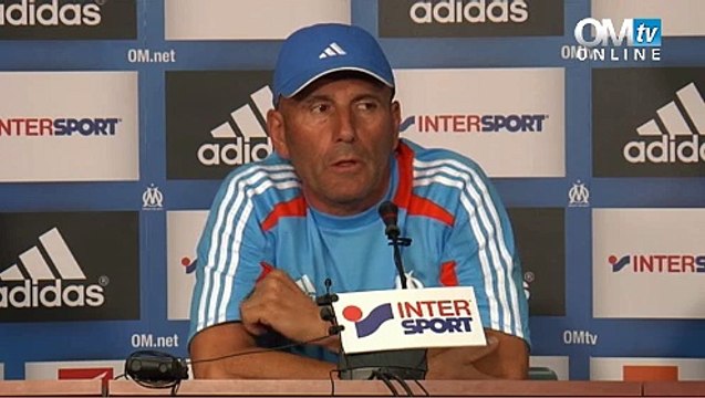 Baup et Mandanda face à la presse