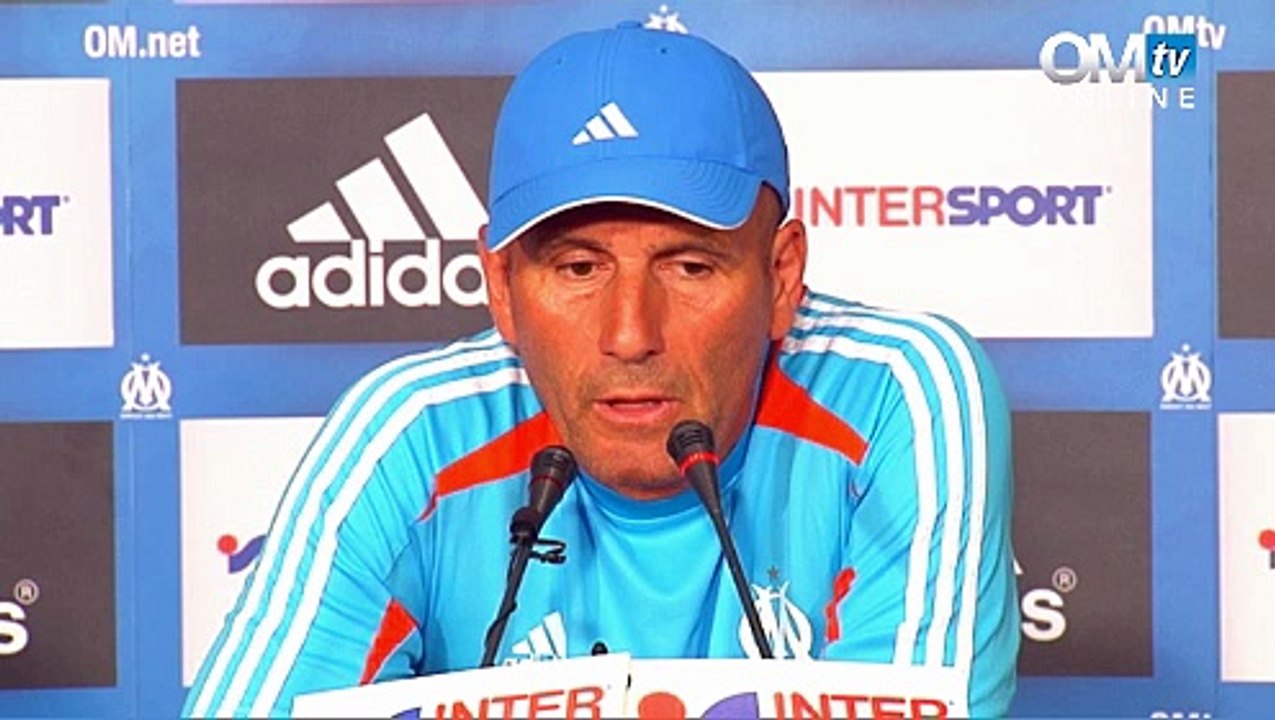 Conf' de presse avant Reims-OM