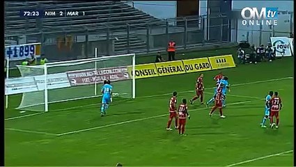 Nîmes 2-2 OM : le but de Leyti N'Diaye (73e)