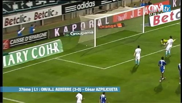 OM 3-0 AJA : Le but d'Azpilicueta