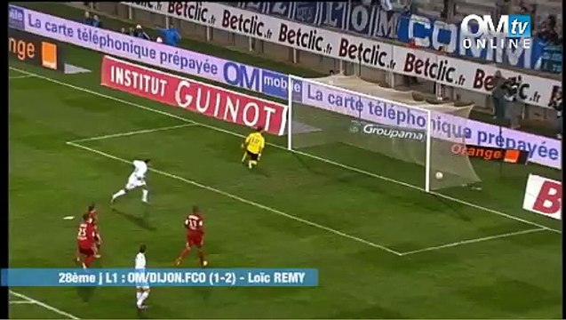 OM 1-2 Dijon : le but de Loïc remy