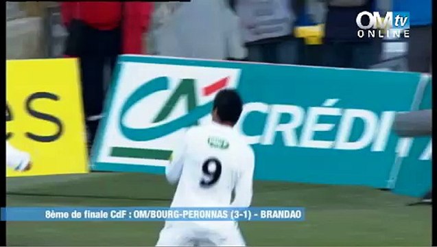 OM 3-1 Bourg P. : le but de Brandao (30e)