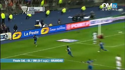 OL 0-1 OM : le but de Brandao