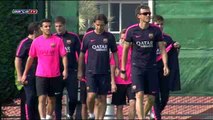 El Barcelona ya se entrena pensando en el partido ante el Celta