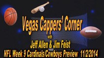 Arizona Cardinals vs. Dallas Cowboys NFL Preview, November 2, 2014