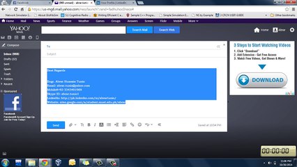 Adding Signature to Yahoomail
