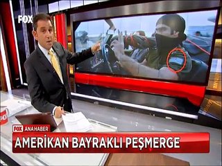 Biji Serok Obama ile karşılanan peşmergenin kolunda Amerikan bayrağı