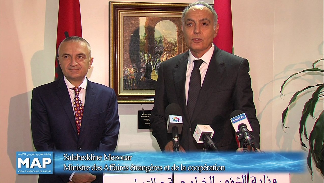 Mezouar s'entretient avec le président du Parlement albanais