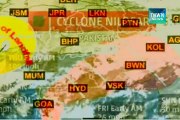 Cyclone Nilofar weakening