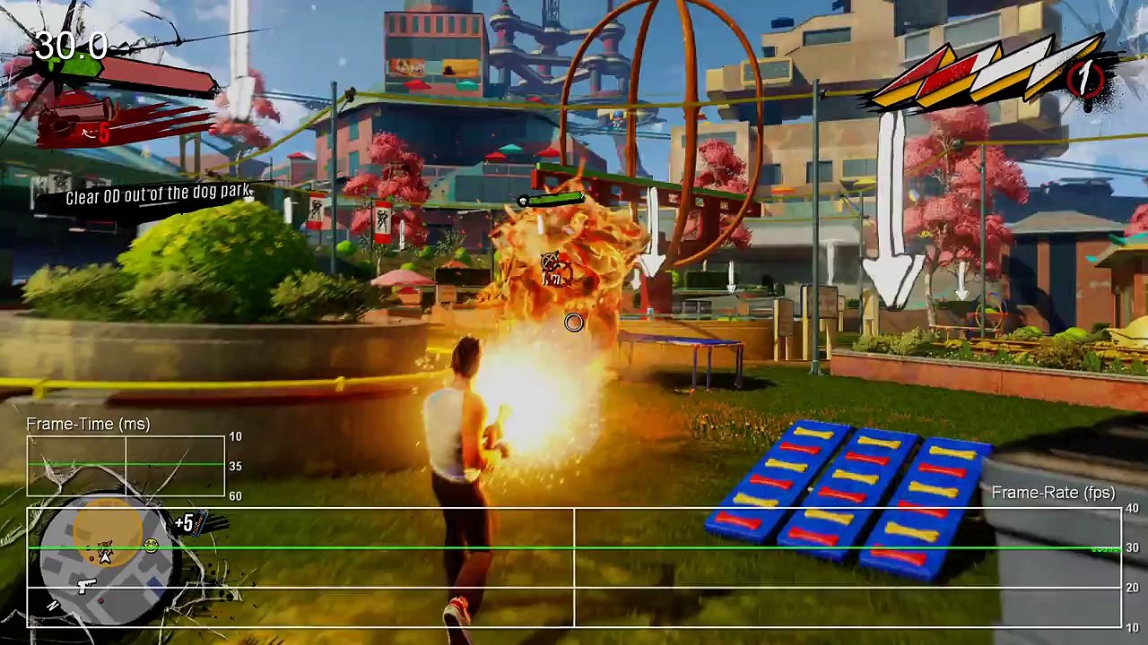Sunset Overdrive Xbox One Single-Player Frame-Rate Test