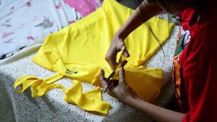 DIY- How to make a fringe top out of an old tshirt