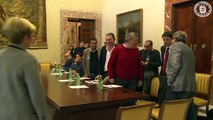 Roma - Incontro del Governo con i Sindacati per la vertenza Ast di Terni (30.10.14)