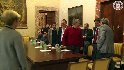 Roma - Incontro del Governo con i Sindacati per la vertenza Ast di Terni (30.10.14)