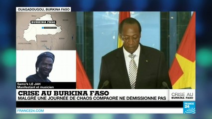 BURKINA FASO - "Nous ne reconnaissons plus Compaoré comme président" (Sams'k Le Jah)