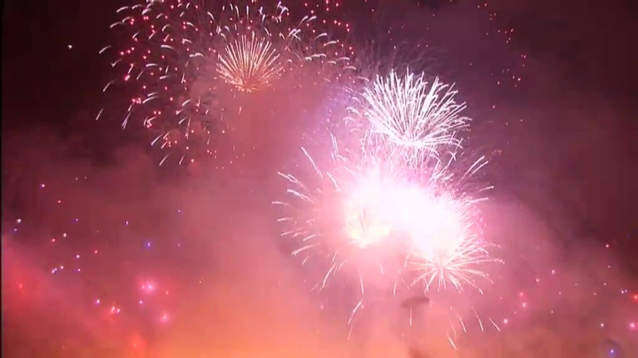 Feu d'artifice de Waves Actisud - Inauguration officielle le 30 octobre 2014