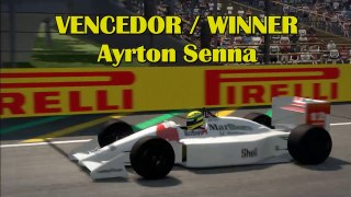 F1 2013 (Classic Mode) - Ayrton Senna Wins The Brazilian GP