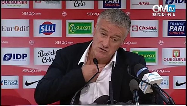 Conférence de presse après Brest-OM