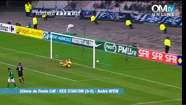 Red Star 0-5 OM : le but d'André Ayew (83e)