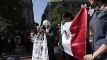 Manifestação na Argentina por mexicanos desaparecidos