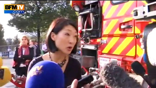 Fleur Pellerin à la Maison de la radio pour manifester son soutien