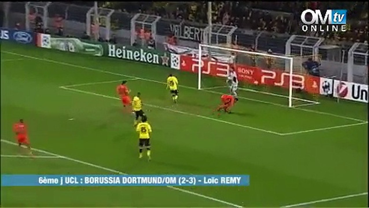 Dortmund 2-3 OM : le but de Loïc Remy (45e)