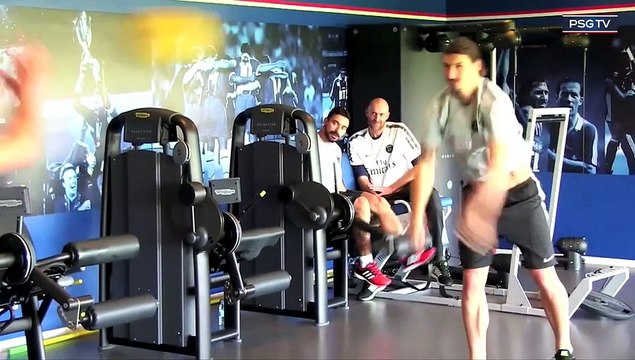 TRAINING SESSION - Pastore Lucas Marquinhos Verratti Cavani Ibrahimovic