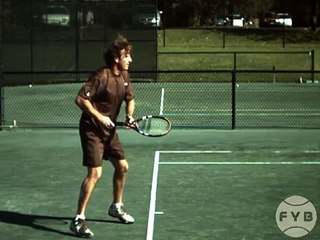Frank Salazar Tennis Forehand - Side Fuzzy Yellow Balls