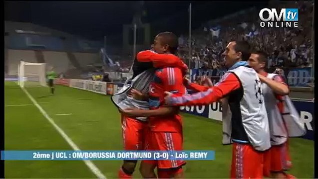 OM 3-0 Dortmund : le but de Loïc Remy (62e)