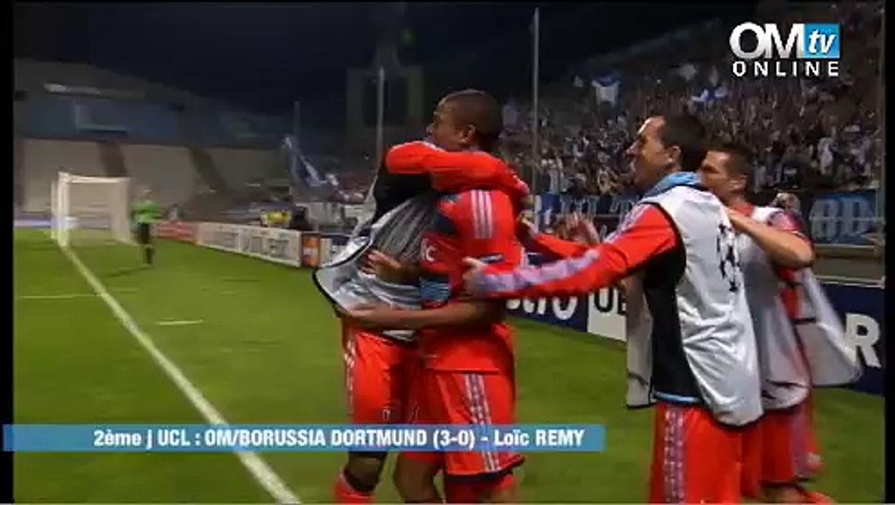 OM 3-0 Dortmund : le but de Loïc Remy (62e)