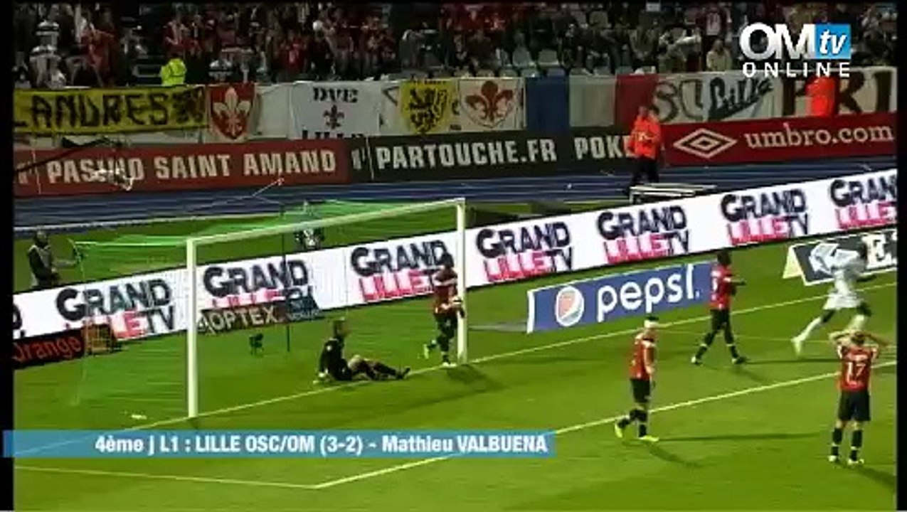 Lille 3-2 OM : le but de Valbuena (62e)