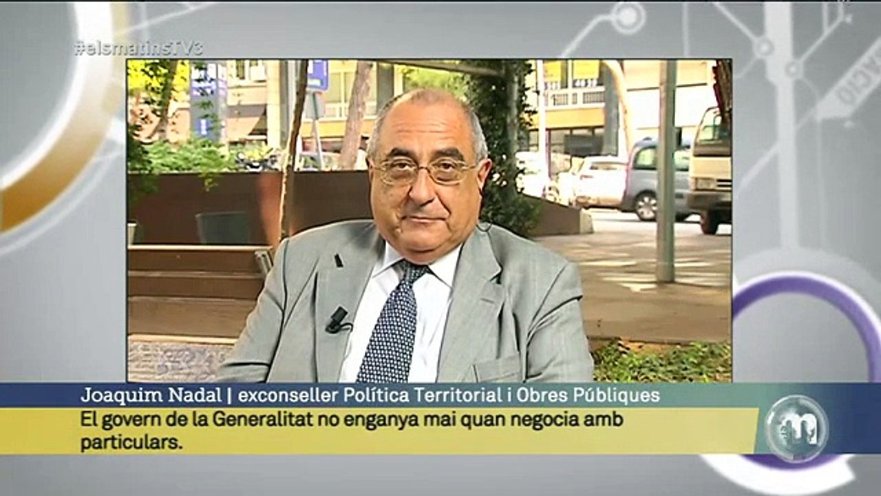TV3 - Els Matins - Nadal: "Aquest conseller no enganyava a ningú"