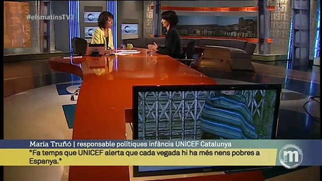 TV3 - Els Matins - Maria Truñó: Un de cada tres infants viu per sota del llindar de la pobresa