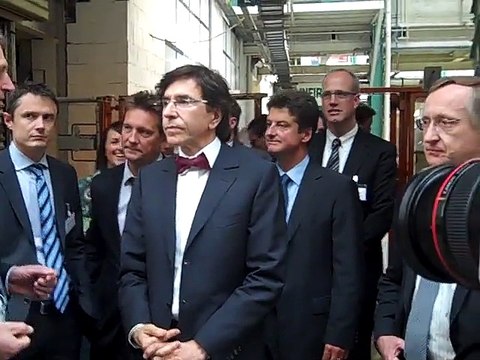 Elio Di Rupo en visite chez Alstom et à la Funoc de Charleroi