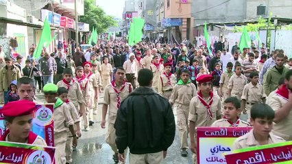Gaza: manifestation contre la fermeture d'Al-Aqsa