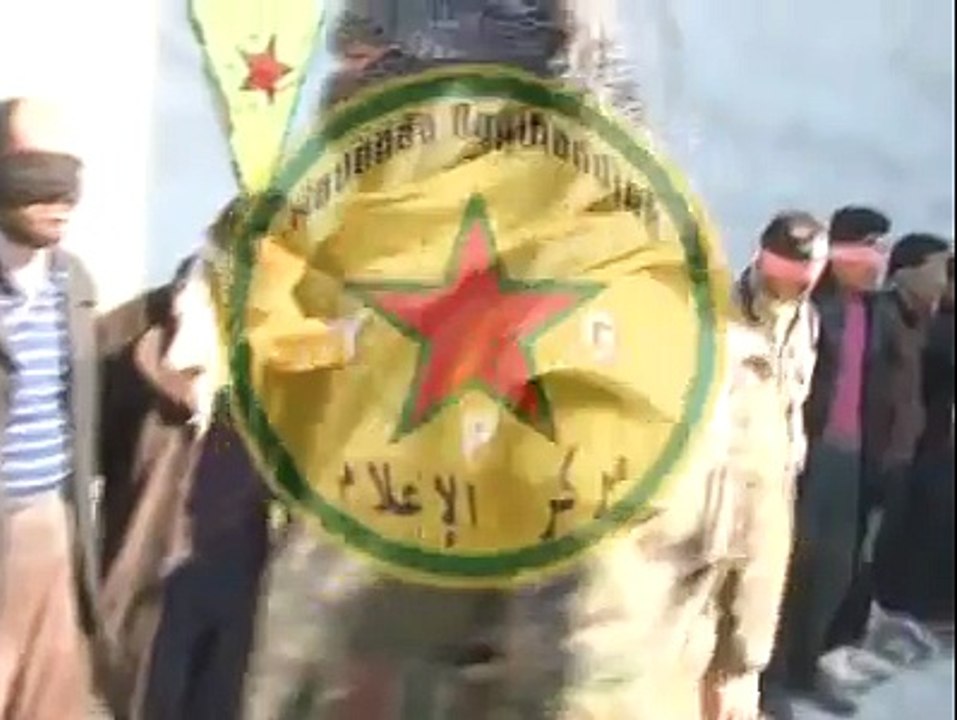 اسرى مرتزقة احرار الشام وجبهة النصرة في يد وحدات حماية الشعب بتاريخ17_2_2014