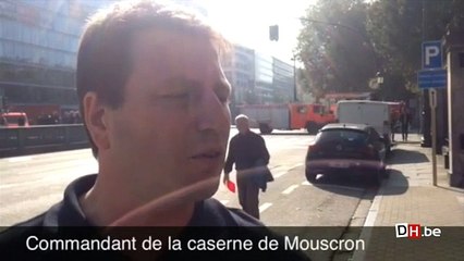 Les pompiers manifestent à Bruxelles