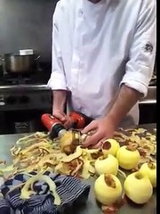 Comment éplucher une pomme en 5 secondes?
