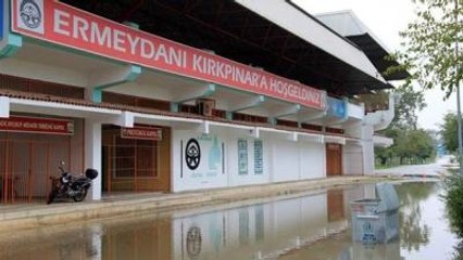 Edirne'de Nehir Taştı, Tarihi Sarayiçi Sular Altında