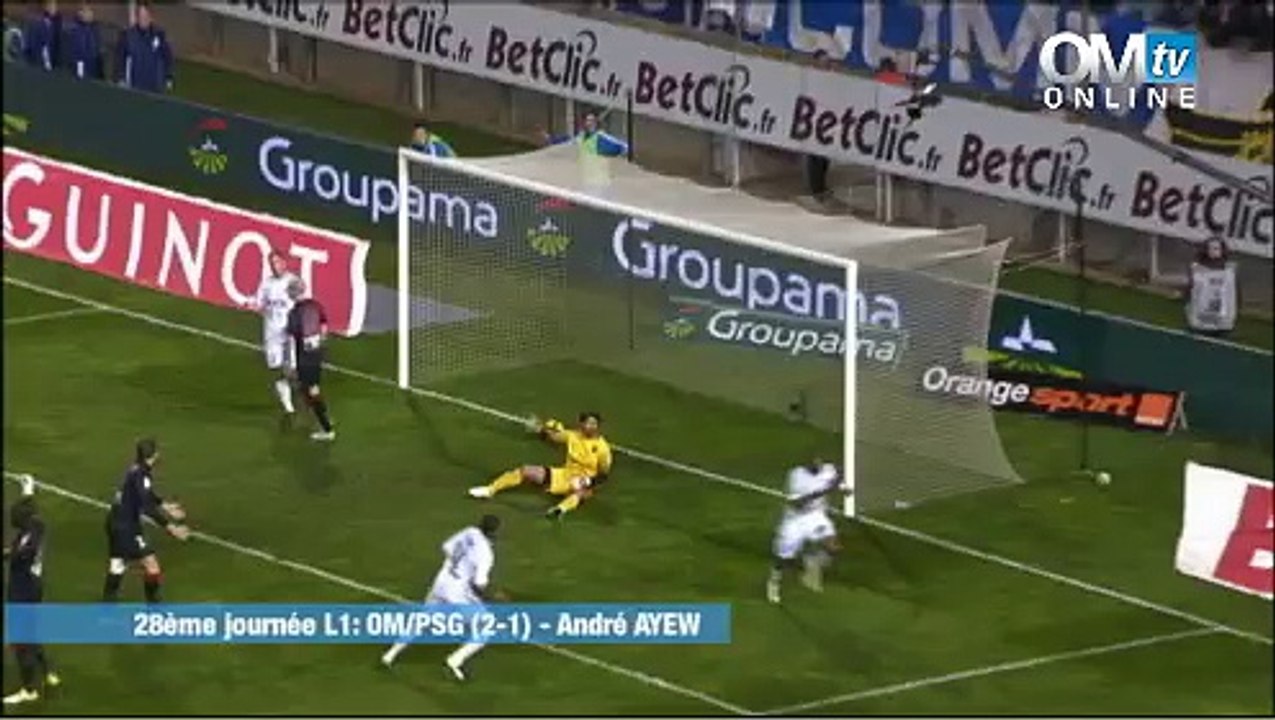 OM 2-1 PSG : le but d'André Ayew