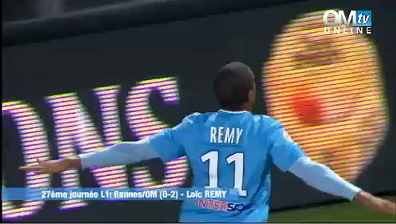 Rennes 0-2 OM : le but de Loïc Remy
